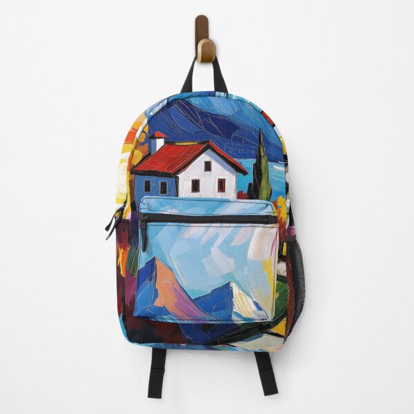 Item preview, Sun-Kissed Alpine Village: Impressionist Color Burst designed and sold by DW-AiRT.