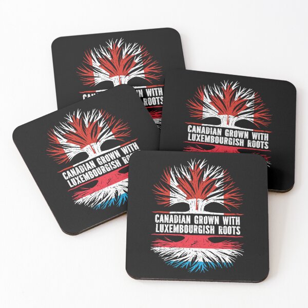 Item preview, Canadian Grown with Luxembourgish Roots Canada Flag designed and sold by CosmoKitsch.