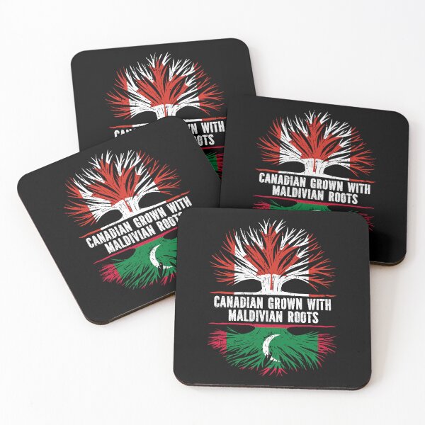 Item preview, Canadian Grown with Maldivian Roots Canada Flag designed and sold by CosmoKitsch.