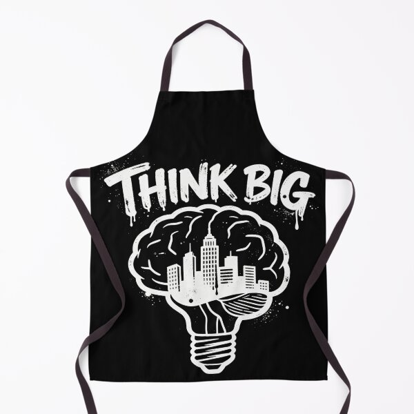 Item preview, Think Big Street Art Brain City Design – Motivational Urban Graffiti Mindset designed and sold by PLUSHIWORLDtm.