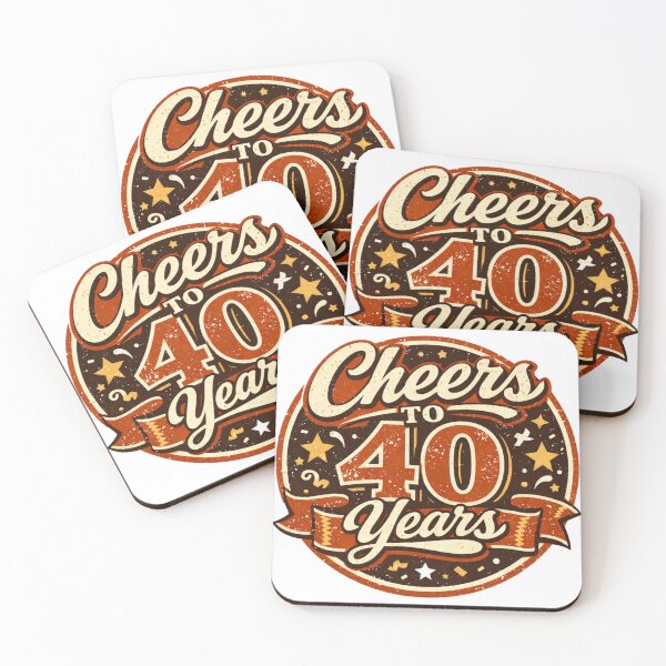 Item preview, Cheers to 40 Years – Funny 40th Birthday Milestone Celebration Design designed and sold by rushaib.