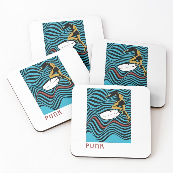 Item preview, Punk Surf Art Print – Psychedelic Wave Surfer Poster  designed and sold by RiptideKiD.