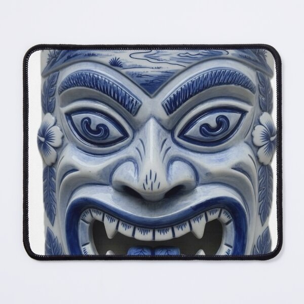 Item preview, Delft Tiki Mask designed and sold by MatrixTattoo.