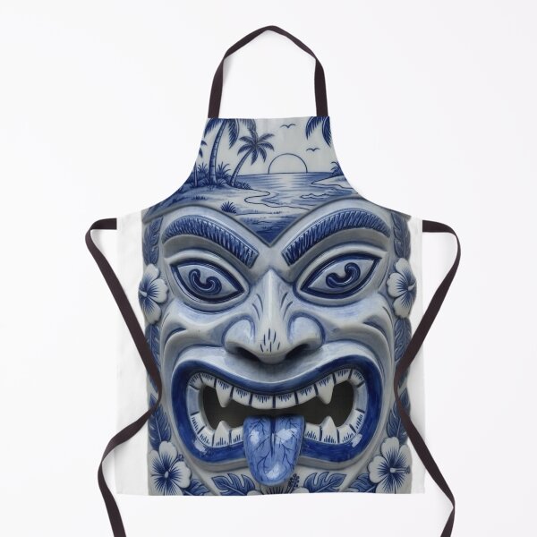 Item preview, Delft Tiki Mask designed and sold by MatrixTattoo.
