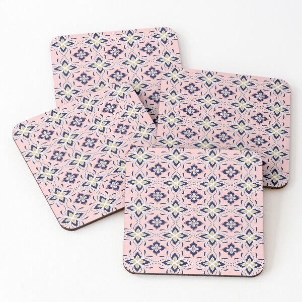 Item preview, Elegant blush pink art deco floral pattern. designed and sold by AdesignbyG.
