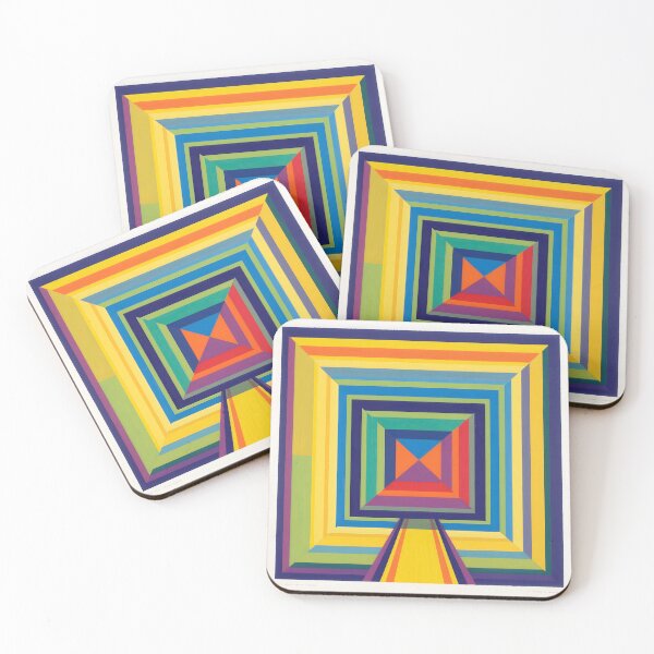 Item preview, Infinite Spectrum: Geometric Retro Square Illusion designed and sold by DW-AiRT.
