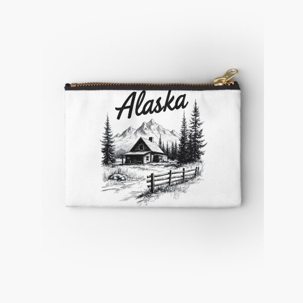 Item preview, Alaska cabin forest mountain designed and sold by pixeldizajn.