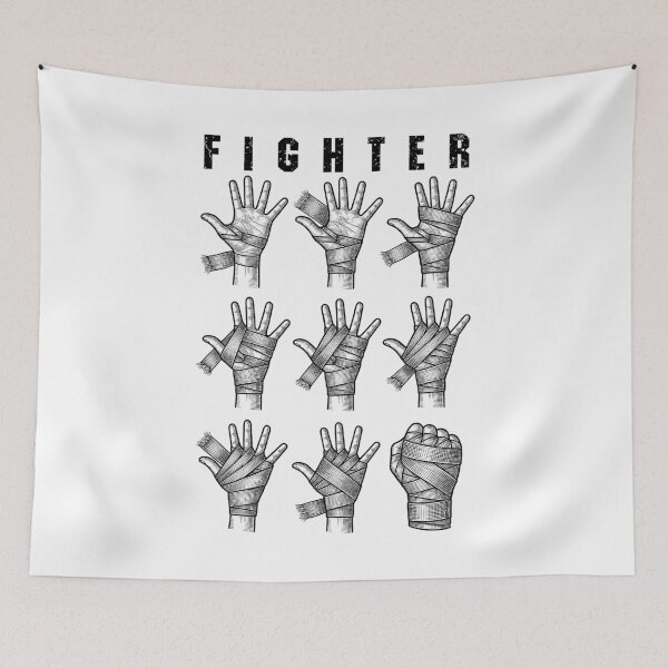 Item preview, MMA Fighter Boxer Boxing Mixed Martial Arts Hand Wrap designed and sold by GrandeDuc.