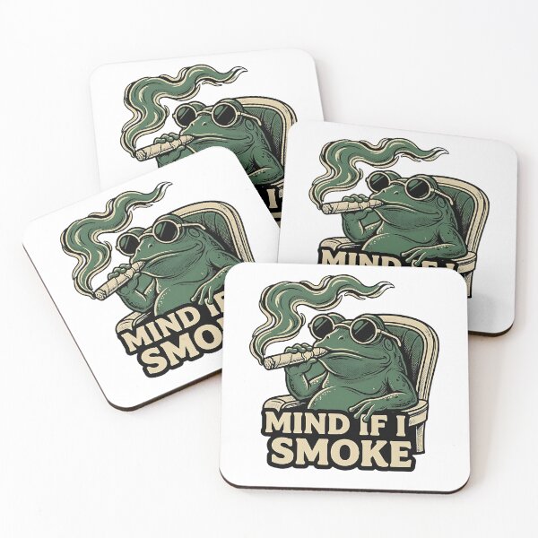 Item preview, Frog Smoking Cigar Mind If I Smoke | Funny Frog Graphic designed and sold by Urben Loop.