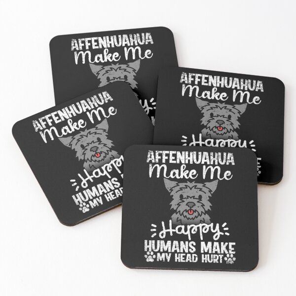 Item preview, Affenhuahua Make Me Happy Humans Make My Head Hurt Funny Humorous Dog Lovers designed and sold by CosmoKitsch.