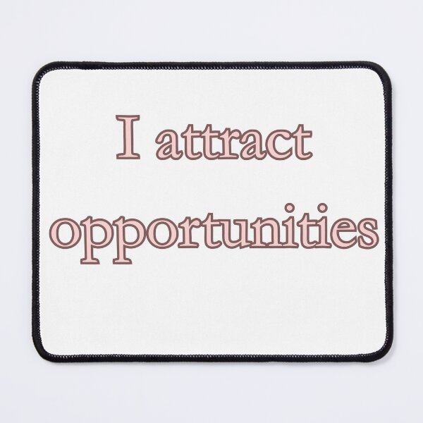 Item preview, I Attract Opportunities Manifestation Affirmation Print designed and sold by EvelynKarina.
