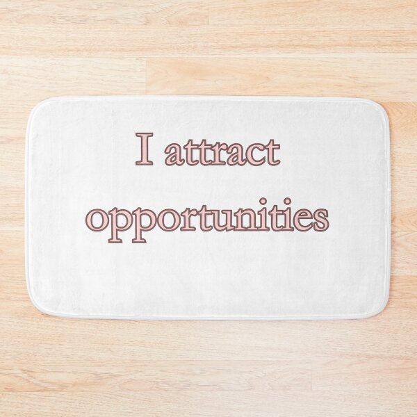 Item preview, I Attract Opportunities Manifestation Affirmation Print designed and sold by EvelynKarina.