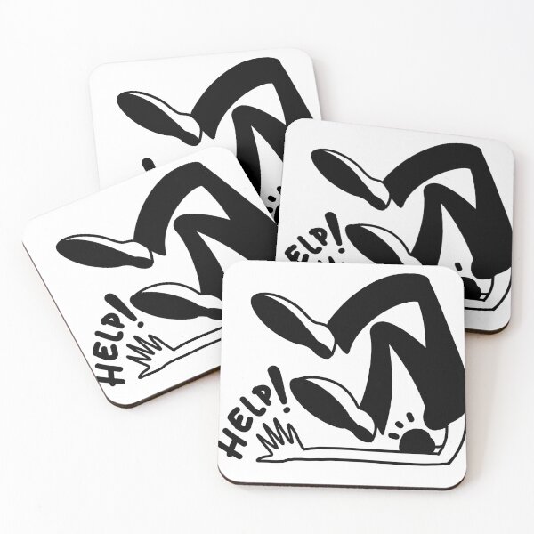 Item preview, Falling Person HELP Graphic – Dark Humor Minimal Stick Figure Design designed and sold by au2515.