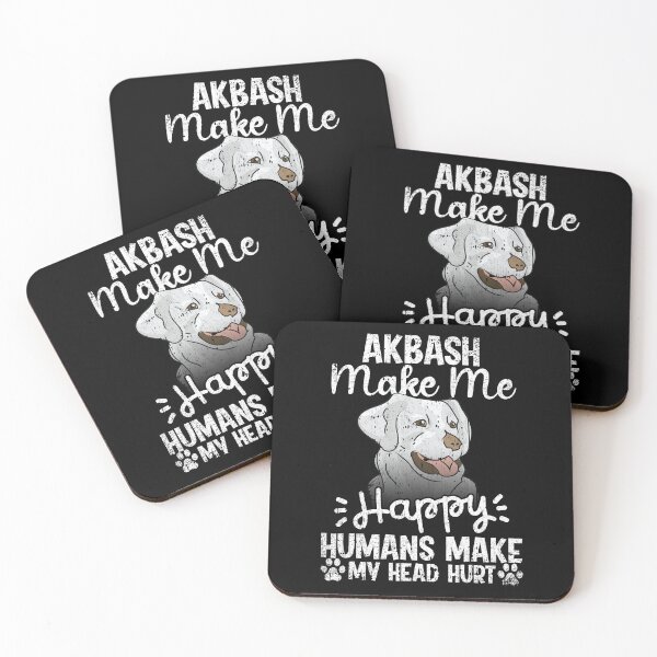Item preview, Akbash Make Me Happy Humans Make My Head Hurt Funny Humorous Dog Lovers designed and sold by CosmoKitsch.