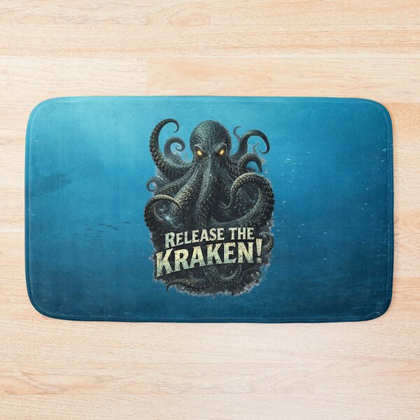 Item preview, The Kraken Awakens — Mythical Sea Creature Art designed and sold by MysticOzzy.