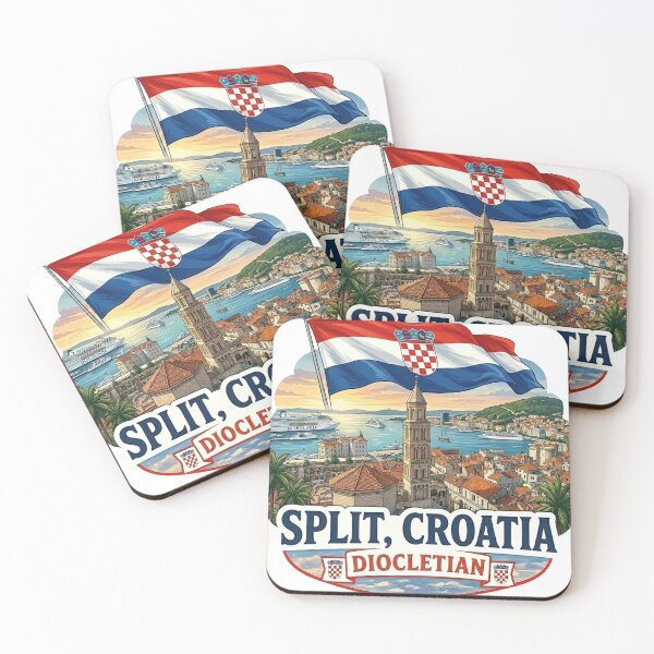 Item preview, Split Croatia Retro Travel Art designed and sold by erkinmaddison.