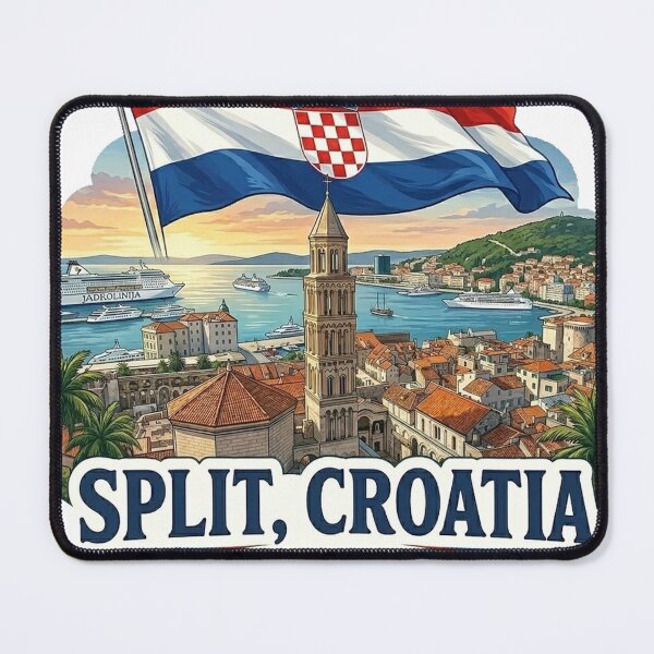 Item preview, Split Croatia Retro Travel Art designed and sold by erkinmaddison.
