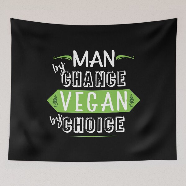 Item preview, Man By Chance, Vegan By Choice designed and sold by SmartStyle.