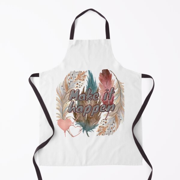 Item preview, Make It Happen Motivational Quote Feather Aesthetic Design designed and sold by PrataeAesthetics.