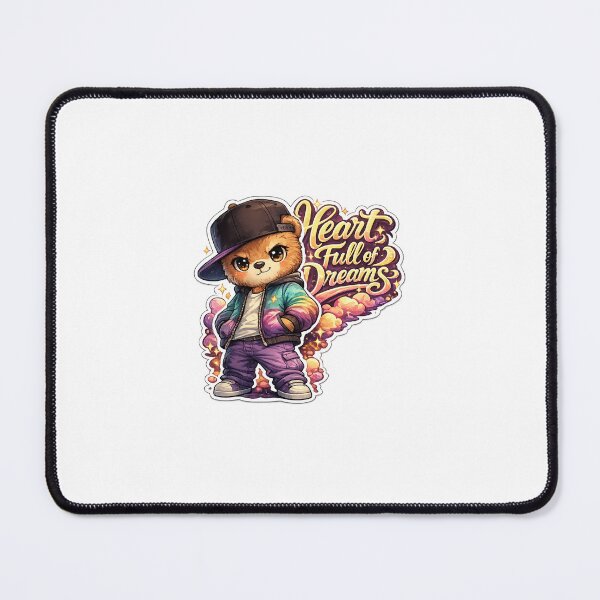 Item preview, Heart Full of Dreams – Swag Teddy Bear in Gradient Streetwear designed and sold by SparkVault.