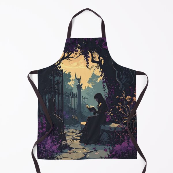 Item preview, Girl Reading in the Haunted Garden designed and sold by TripleMoonCrafts.
