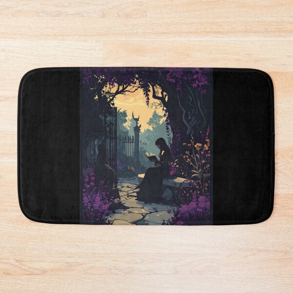 Item preview, Girl Reading in the Haunted Garden designed and sold by TripleMoonCrafts.