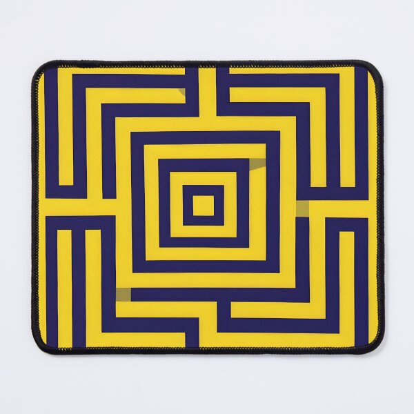 Item preview, Golden Labyrinth: Geometric Navy Maze Design designed and sold by DW-AiRT.