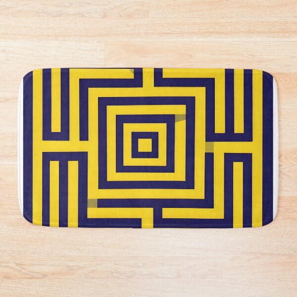 Item preview, Golden Labyrinth: Geometric Navy Maze Design designed and sold by DW-AiRT.