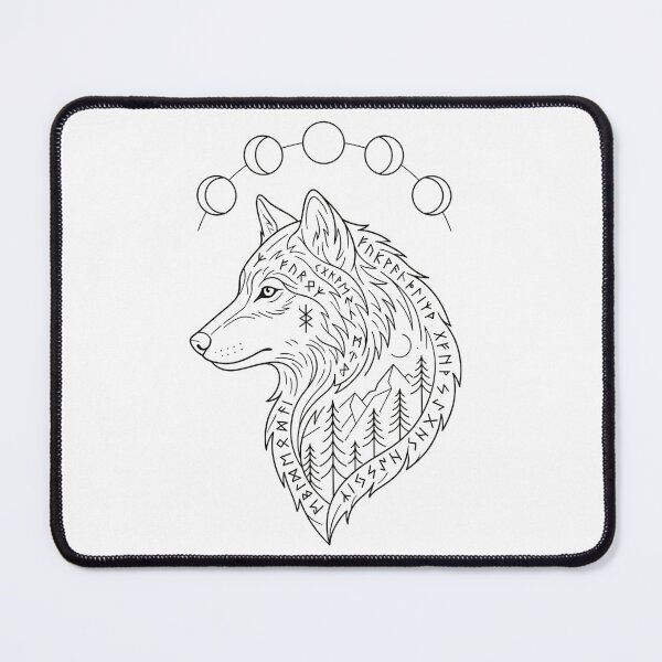 Item preview, Mystical Wolf Moon Runes designed and sold by ViralVisionsCreating .