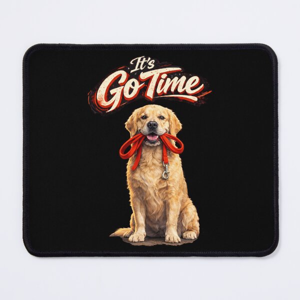 Item preview, Golden Retriever "It’s Go Time" Design– Funny Golden Dog Lover Gift, Cute Retriever Graphic designed and sold by 486DesignCo.