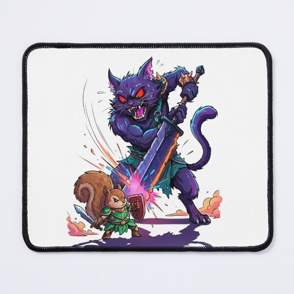 Item preview, Squirrel Knight vs. Cat Demon designed and sold by PP&RAINBOW SHOP.