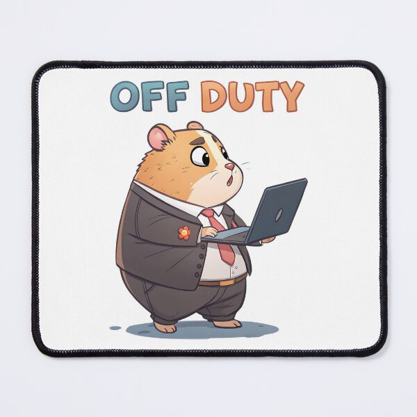Item preview, Off Duty Hamster – Funny Work Break Office Humor designed and sold by Taans-Creation.