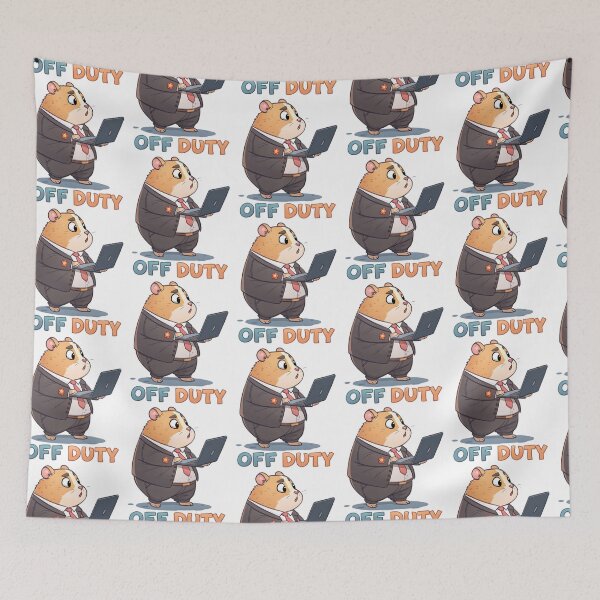 Item preview, Off Duty Hamster – Funny Work Break Office Humor designed and sold by Taans-Creation.