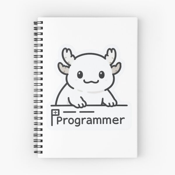 Artikelvorschau, Axolotl-Programmierer – Minimalistischer weißer ästhetischer Tech-Aufkleber entworfen und verkauft von fotoNoz.