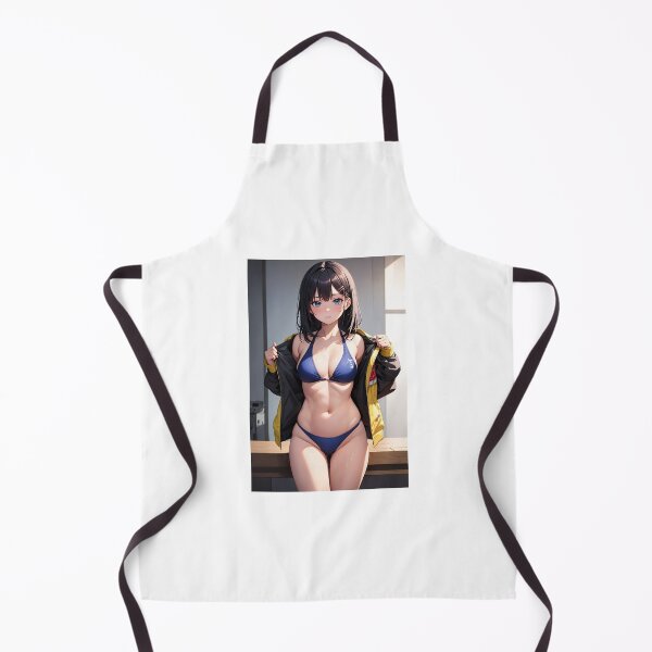 Item preview, Kanebashi Ashiginori - Sporty Anime Girl in Blue Bikini and Yellow Jacket Art designed and sold by iloveanimechibi.