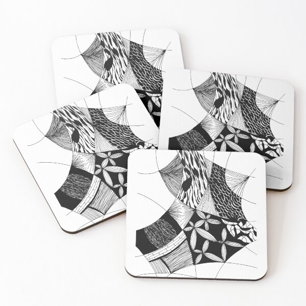 Item preview, Japanese-Inspired Abstract Patchwork | Minimal Monochrome Pattern Study designed and sold by BillieCreative.