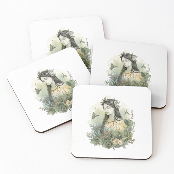 Item preview, A Beautiful nature Goddess in Contemplation designed and sold by Soulstar Designs.