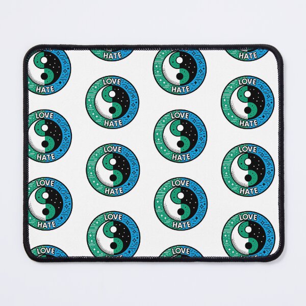 Item preview, Embrace the Balance: Cosmic Love & Hate Yin Yang Design designed and sold by SideKickCreates.