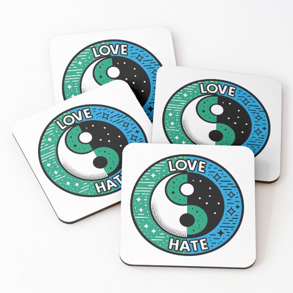 Item preview, Embrace the Balance: Cosmic Love & Hate Yin Yang Design designed and sold by SideKickCreates.
