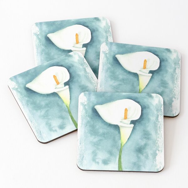 Item preview, White Calla Lily Watercolor designed and sold by AnjaLiaDesigns.