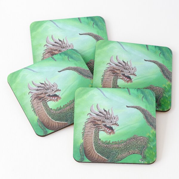Item preview, Forest Guardian • Serpentine Dragon with Mosaic Scales designed and sold by PeridotGypsy.