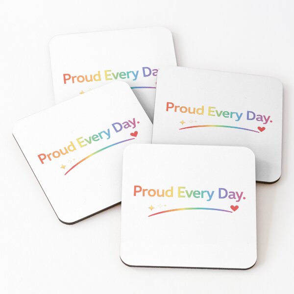 Item preview, Proud Every Day Minimalist Pride Design designed and sold by Hoffmann-Shop.