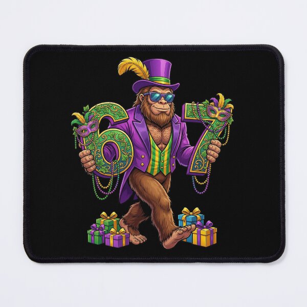 Item preview, Bigfoot Mardi Gras Six Seven Parade Celebration designed and sold by FormalDehyena.