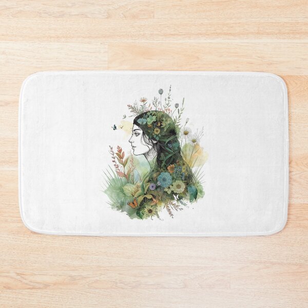 Item preview, A Beautiful Nature Goddess Surrounded by Flowers designed and sold by Soulstar Designs.
