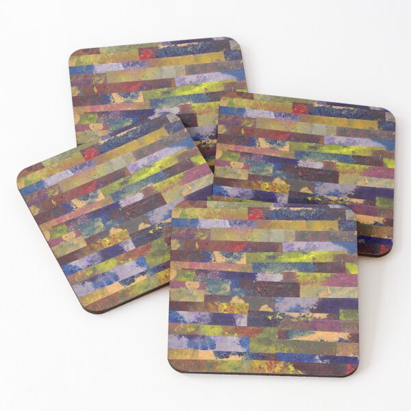 Item preview, Rayas abstractas con textura terrosa y capas de color pictóricas. designed and sold by MaryLOwen85.