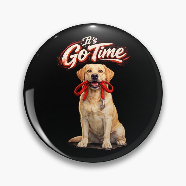 Item preview, Yellow Labrador "It’s Go Time" Design – Funny Lab Dog Lover Gift, Cute Yellow Lab Graphic designed and sold by 486DesignCo.