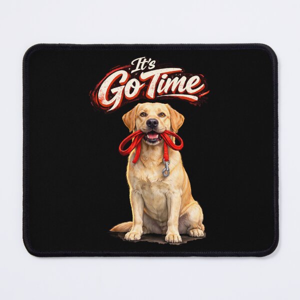 Item preview, Yellow Labrador "It’s Go Time" Design – Funny Lab Dog Lover Gift, Cute Yellow Lab Graphic designed and sold by 486DesignCo.