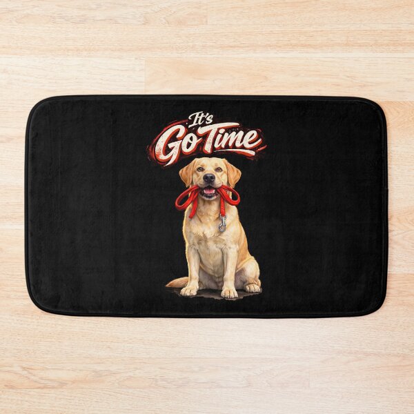 Item preview, Yellow Labrador "It’s Go Time" Design – Funny Lab Dog Lover Gift, Cute Yellow Lab Graphic designed and sold by 486DesignCo.