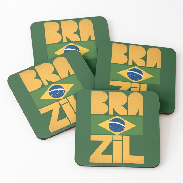 Item preview, Brazil Football Flag Typography T-Shirt designed and sold by tokyojeff.
