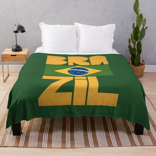 Item preview, Brazil Football Flag Typography T-Shirt designed and sold by tokyojeff.